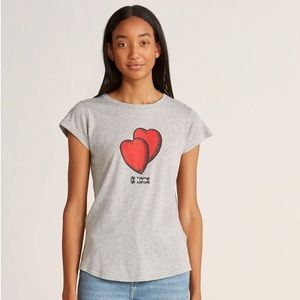 NWT Zadig & Voltaire Heart T Shirt